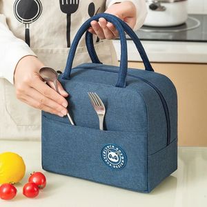 Lunch Boxes Portable Bag Box Thermal Insulated Canvas Tote Pouch Kids School Bento Dinner Container Picnic Food Storage 231202