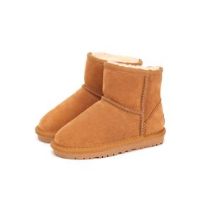 UG G Classic Kids Snow Boots Fashion Designer Children Boot Australia Chestnut Real Leather Fur Short Booties Ultra Mini Baby Winter Shoes