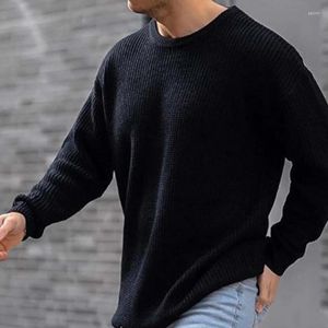 Men's Sweaters Vintage Long Sleeve Knitted Pullover Jumper Fashion O-Neck Knitwear Streetwear 2023 Autumn Casual Solid Men Clothing