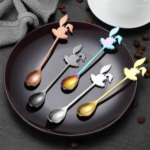 Spoons Cartoon Cute Comfortable Lovely Dessert Accessory Top-rated Trendy Coffee Easy To Clean Smooth Funny Ice Cream Tool In-demand