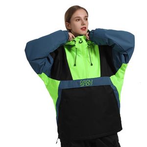 Tute da sci Tuta da neve impermeabile per uomo e donna Abbigliamento da snowboard Costumi da sci Giacche o pantaloni invernali 15K Moda colorata 231202