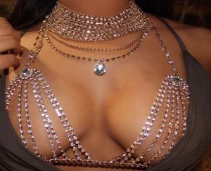 Jewelry Choker Statement Necklace Accessories Summer BrassiereNew High Quality Women Hollow Bra Chain Beautiful Shape Brassier9003539