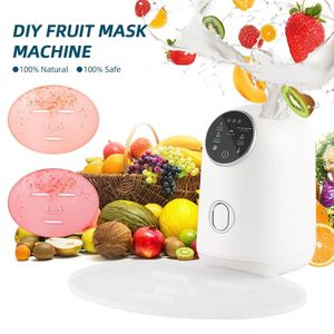 Dispositivos de cuidados faciais Home Use DIY Máscara Máquina Vegetal Fruta Suco Leite Colágeno Self-made Automatic Mask Maker SPA Skin Beauty Face Cream 231201