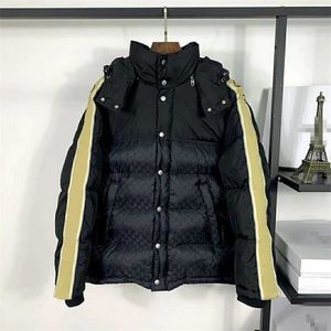 Big Szie S-5XL Piumini da uomo Parka da donna Piumino nero con cappuccio Premium Casual Outdoor Inverno caldo cerniera addensata kaki marrone Cappotti firmati giacca congiunta