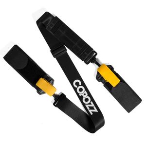 Strap 1pc Adjustable Skiing Pole Shoulder Hand Anti-slip with Ski Pole Hook Loop Protecting Neoprene Pad Ski Handle Strap Bags 231124