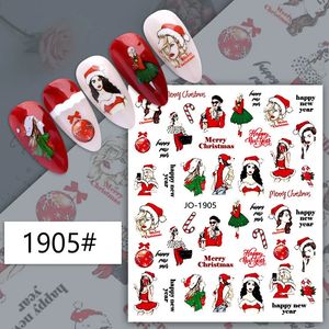 Çıkartma Çıkartmaları Fabrika Satışı Noel Tırnak Etiketi Manikür Sanatı için Kendi Yapışkan Folyo 500 Packs/Lot 231202