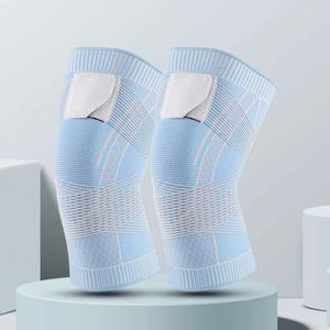 Podkładki kolan 1PC/2PC Elastic Therapy Knecap Patella Ochrata ochronna Unisex Sports Kneepad Bieganie klęczak