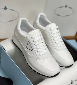 Nowa marka sportowa B22 Męskie Męskie Casual-stylowe Prax 1 Buty Sneakers Re-Nylon szczotkowana skórzana tkanina Białe czarne trenerzy Man Sports Sports Walk