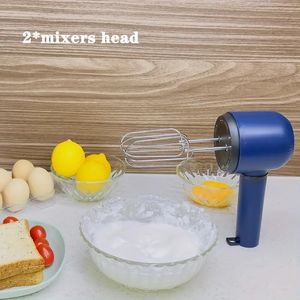 1PC Electric Electric Double Mikser Breat/ Podwójne jajko beatter głowica/ 4 Wąwozka do biczowania i miksowania ciastek, ciastek, ciasta z elektrycznym mikserem ręcznym