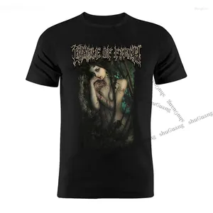 Camisetas masculinas Cradle Of Filth Impresso T-shirt Tops Retro Único Gráfico Homens Camisa Mulheres Roupas Streetwear Respirável Modal