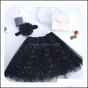 Röcke Born Infant Tutu Fashion Net Garn Pailletten Sterne Baby Mädchen Prinzessin Rock Halloween Kostüm 11 Farben Kinder Spitze 30 stücke 109 Drop Dhudb