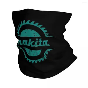 Halsdukar Makitas Power Tools Bandana Neck Cover Printed Magic Scarf Warm Pannband Cykling för män Kvinnor Vuxen vinter