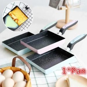 Pans Jade Japanese-style Gas Frying Non-stick Induction Fried Flat-bottomed Eggs Pan Cooker Square Smokeless Universal