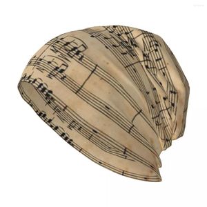 Berets Beethoven's 9th On Antique Paper Knit Hat Fishing Caps Birthday Bobble Trucker Men's Women's