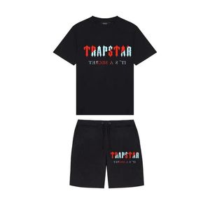 Мужские футболки Мужская брендовая одежда Trapstar Футболка Спортивный костюм Топы Harajuku Футболка Забавная цветная футболка в стиле хип-хоп Пляжные повседневные шорты Dhx6F