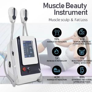 Não-exercício Preguiçoso Fitness Portátil EMS Perda de Gordura Equipamento de Escultura Muscular 2 Alças Emagrecimento Corporal HI-EMT Centro de Treino de Retração de Cintura