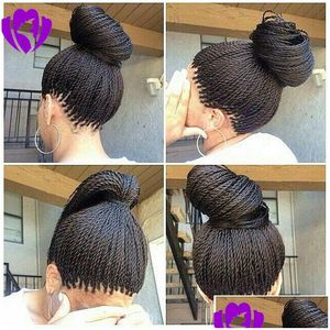 Sentetik peruklar 150inden oluşan mikro kutu örgü dantel ön peruk uzun brezilyalı havana bükülme, bebek saçlı Afrikalı Amerikalı siyah kadın dh3nt