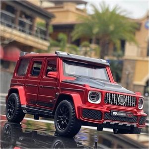 Diecast Model Cars Car 1/32 G700 G65 Suv Alloy Simation Metal Toy Off-Road Vehicles Sound Light Collection Childrens Gift 220919 Dro Dhlje