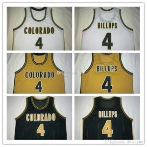 Nikivip＃4 Chauncey Billups Colorado Buffaloes College Retro Classic Basketball Jersey Mensedカスタム番号と名前ジャージー