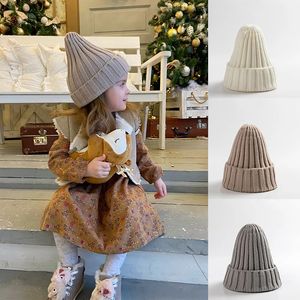 Chapéus Chapéus Outono Inverno Crochet Bebê Chapéu Cor Sólida Meninas Meninos Cap Quente Malha Crianças Beanie Infantil Crianças Chapéus Bonnet Gorras 231202