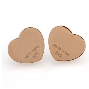 Classic Love Earrings Designer Stainless Jewelry Designers Stud Earring For Women Silver Gold Rose Gold Love Gift With Box Hoops 2210Y