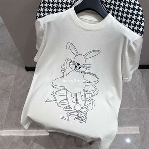 23SSメンズデザイナーTシャツクレヨングラフィティアブストラクトブランド半袖ポロシャツ通気可能ドアフロントアンドバック刺繍メンズTシャツ