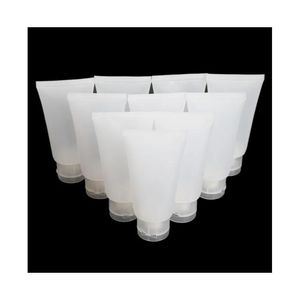 Bottiglie da imballaggio all'ingrosso 5 ml 10 ml 15 ml 20 ml 30 ml 50 ml 100 ml vuote lozione di plastica trasparente tubi morbidi bottiglie contenitore per campioni glassato Co Dhubx