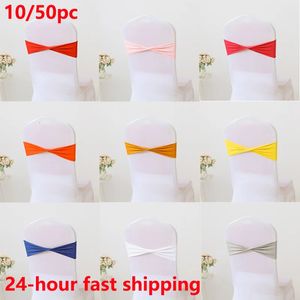 Sashes 1050pllot Wedding Chair Dekoracja Organza Knot Bands Bows for Party Banquet Event Decors 231202