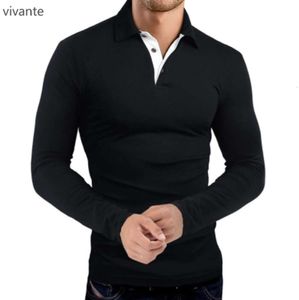 Lu Polo da uomo T-shirt a maniche lunghe Colletto stile sportivo da uomo Allenamento con bottoni Golf Marchio di moda Ffdtr Vestiti caldi