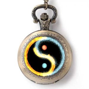Flip Customized Pocket Watch with Five Elements Eight Trigrams Innate Acquired Wonders Hidden Armor Compass Meridian Health 12 Hours and 24 Solar Terms