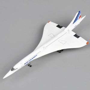 Modelo de aeronave 1/400 Concorde Air France Modelo de avião 1976-2003 Avião Alloy Diecast Air Plane Modelo Crianças Presente de aniversário Coleção de brinquedos 231201