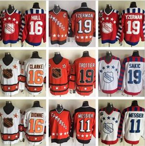 All Star Hockey 19 Steve Yzerman Jerseys Men 99 Wayne Gretzky 7 Paul Coffey 11 Mark Messier Home Orange Free Shipping Trottier Dionne