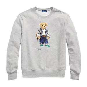 Plein Bear Brand Men'sパーカースウェットシャツ温かい厚いスウェットシャツヒップホップルーズ特徴的なプルオーバーテディベアラグジュアリーメンズパーカー9136