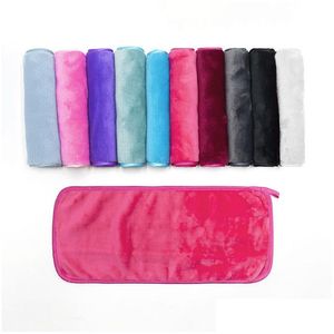 Makeup Remover Reusable Removal Towel Microfiber Cloth Pads Face Cleaner Cleansing Wipes Skin Care Beauty Tools Drop Delivery Health Dhzwx