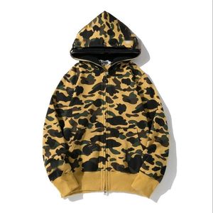 Womens Hoodies Sweatshirts Designer Hoodie Mens Trend Autumn And Winter Shark Head Under The Starry Sky Double Hat Camouflage Drop De Otx4O