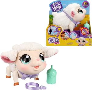 Electric RC Animals Original Little Live Pets Meu animal de estimação Cordeiro Snowie Brinquedo interativo macio e lanoso que anda 25 sons reações crianças brinquedos 231202