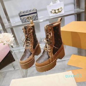 Platforma Desert Boots Women Platform Boot Botkies Wysokiej jakości Chunky Obcowanie Frenum Martens Buto