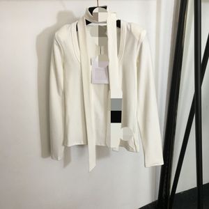 1202 L 2023 Runway Autumn Brand samma stil tröja långärmad besättning hals svart cardigan kvinnor kläder hög kvalitet kvinnor 20239306