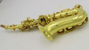 Eastern music pro use curved soprano saxophone original brass unlacquered w/case AAA