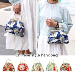Sacos de noite estilo chinês shell cadeia mulheres ombro crossbody bolsas vintage um antigo com saco cheongsam 231201