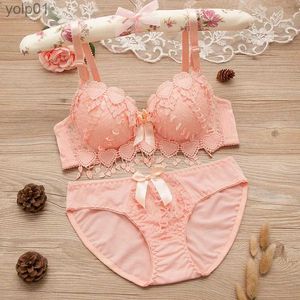 BRAS Set Girls Cheap BH Set Padded Push Up Bh underkläder Plus Size Lace Sexig Brassiere Underwear AB 70-85 Plus varumärke BH Set för Womenl231202