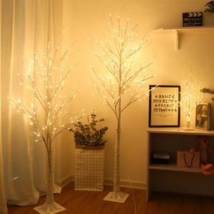 Christmas Decorations LED Tree Lamp Lighting Tree Ambient Moulding Lights Christmas Birch Tree Home Decoration Fake Plants Lantern Artificial Plants 231201