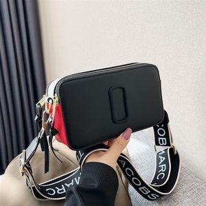 Retail Women Bags New 2023 Contrast Color Small Square Bag Trend Letter Single Shoulder Messenger Bag254u