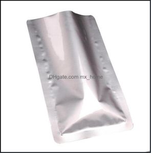 Hängande kök Hushållsorganisation Hem Gardenhanging Baskets 100st Aluminium Foil Mylar Bags Flat Vacuum Sealing Bag Food St6945529