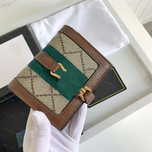 Small Designer Wallet Men Cardholder Women Canvas Wallets Long Fashion Letter Purses Short Card Holder Woman Coin Pocket Clutch Ba318a