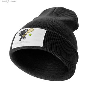 Beanie/Kafatası Kapakları Komik Koala Tenis Avustralya Açık Örme C Yaz Şapkaları Özel Şapkalar Dağcılık Partisi Şapkalar Bayanlar Şapka Men'sl231202