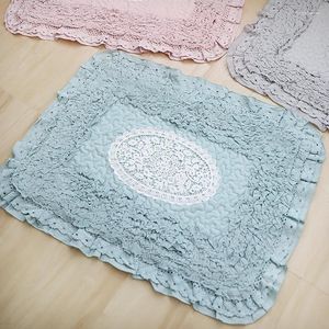 Carpets Bathroom Carpet Floor Mat Kitchen Water Absorbent Cotton Cloth Lace Entry Door Toilet