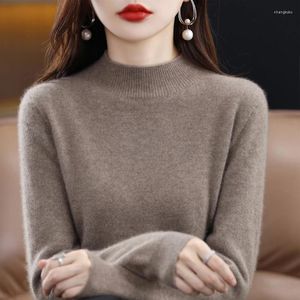 Women's Sweaters Merino Wool Cashmere Sweater Ladies' Turtleneck Long-sleeved Pullover For Autumn And Winter Warm Top