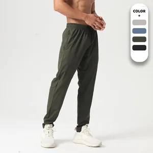 Мужские брюки, быстросохнущие спортивные штаны, уличные свободные прямые брюки для бега, фитнеса, повседневная мешковатая мужская одежда