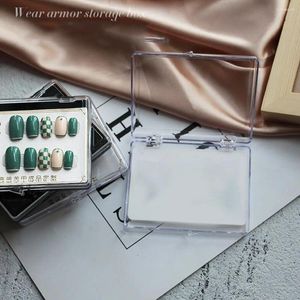 Nail Art Kits Gift Box Showing Shelf Tray Case Tips Display Container Storage False Organizer Transparent Square Flip